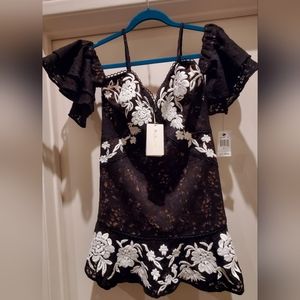 For Love And Lemons, off the shoulder sleeves.